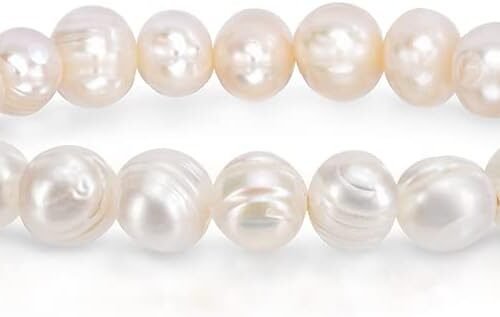 Cultured Freshwater Baroque Pearl Stretch Bracelet with Hand Picked Pearls