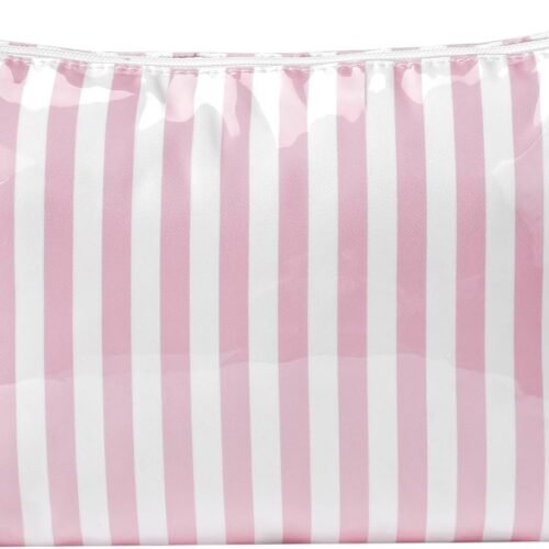 PU Leather Travel Makeup Bag with Brush Storage Area and Sponge Padding