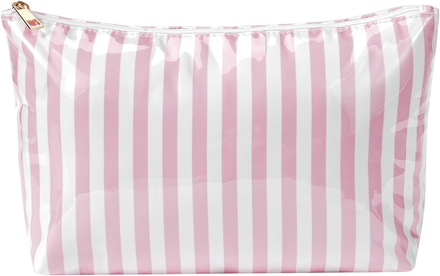 PU Leather Travel Makeup Bag with Brush Storage Area and Sponge Padding