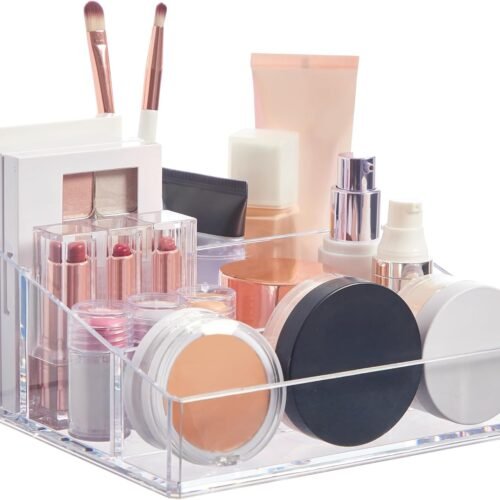 Small Clear 4 Compartment Vanity Organiser