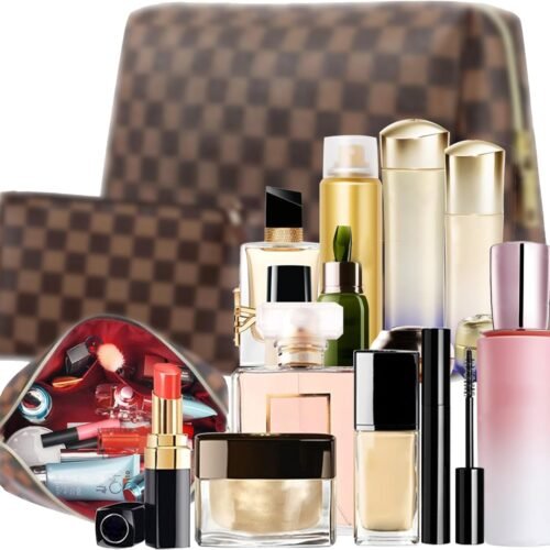 Five Layer Makeup Organizer with Detachable Brush Pouch