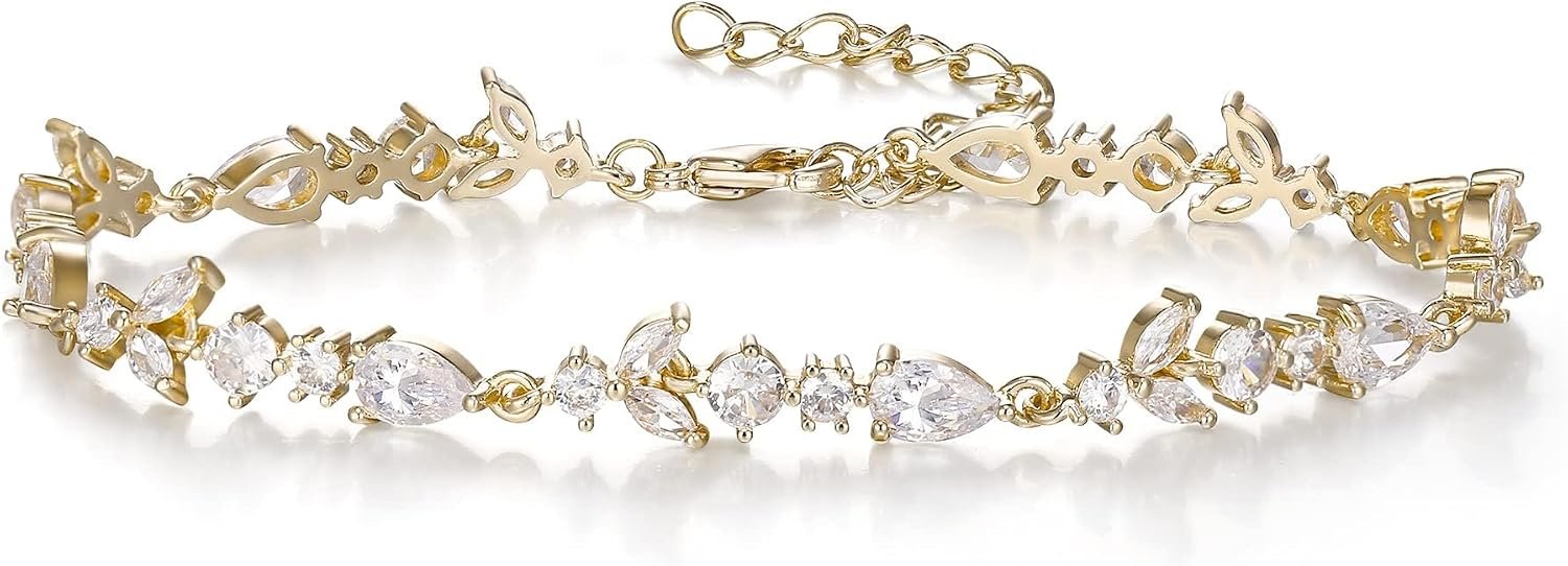 Cubic Zirconia Tennis Bracelet with Classic Simple Modern Design