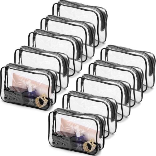 Clear PVC Makeup Bag Set with Smooth Zipper