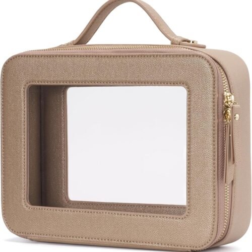 Cotton Quilted Makeup Bag with Rustproof Metal Zipper