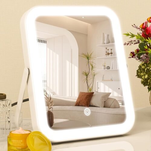 42.4 x 33.5 cm Lighted Vanity Mirror, 3 Colour Touch Dimming