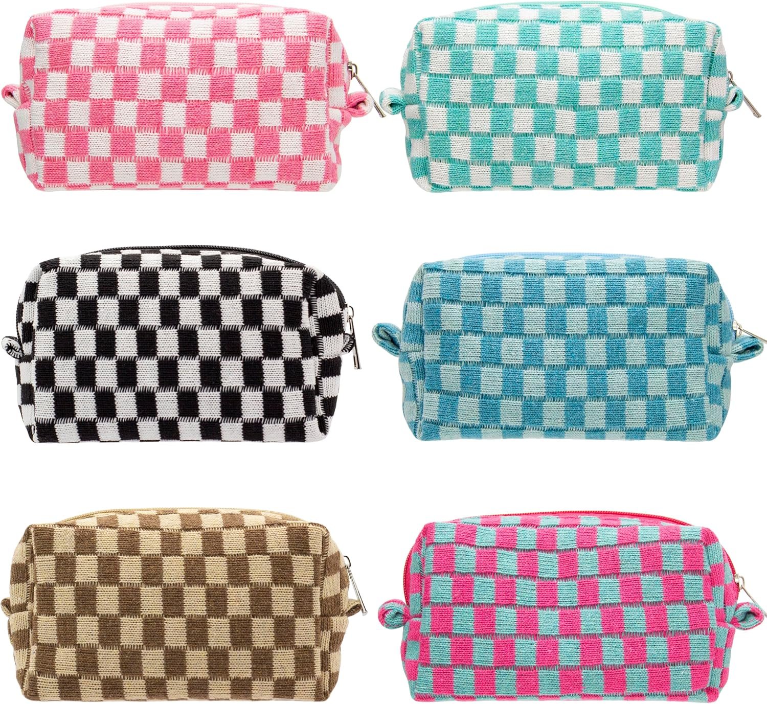 Two Piece Vegan Leather Makeup Bag Set with Wide Bottom